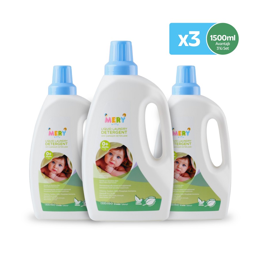 Sıvı Çamaşır Deterjanı x3 Adet – 1500 ml